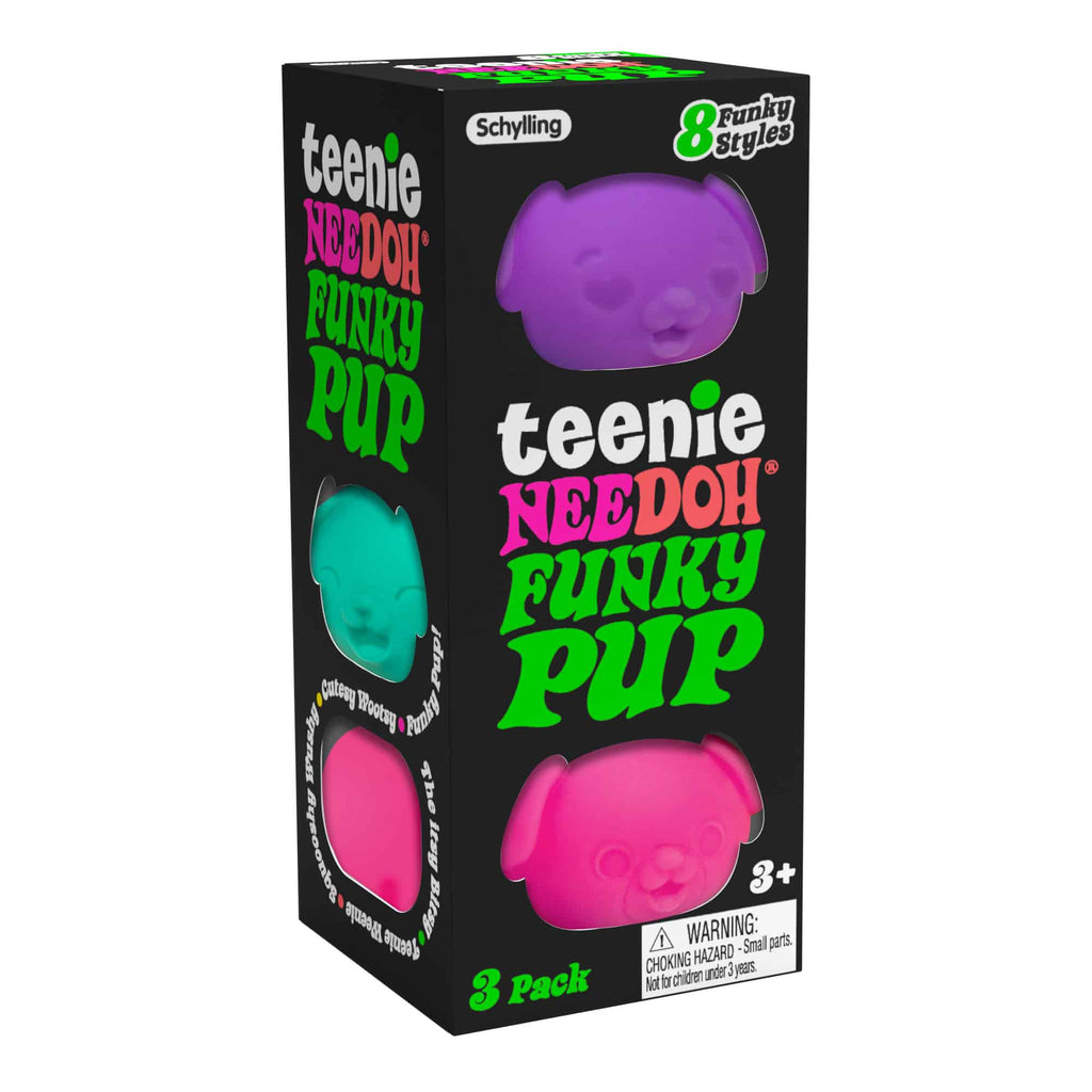 Teenie NeeDoh Funky Pup Set de Tres