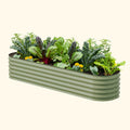 Kit de jardinera modular grande de metal elevada de 17" de alto 9 en 1