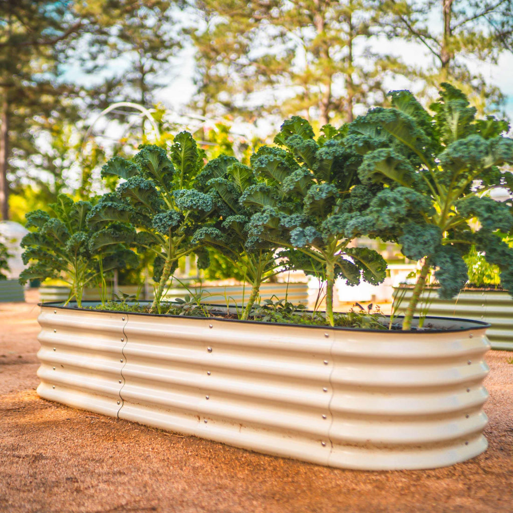 Kit de jardinera metálica modular elevada de 6 en 1 de 43 cm de altura