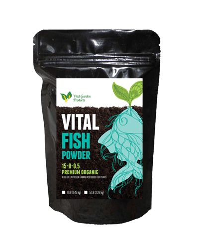 Vital Fish Powder (Fish Protein Hydrolysate)  - Soluble Grow Fertilizer 15-0-0.5