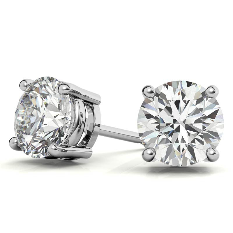AGI Certified 2.00 CTW Lab Grown Diamond Stud Earrings | G Color VS Clarity