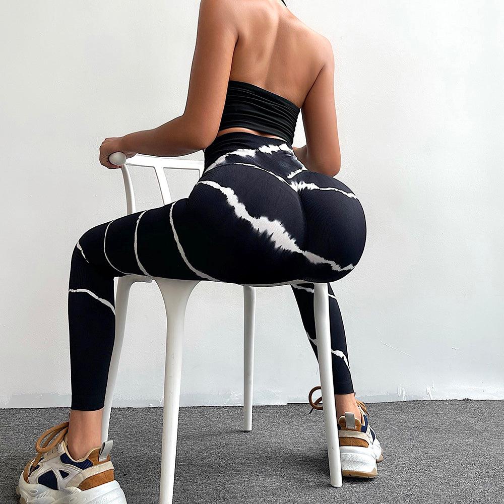 Pantalones de yoga únicos para mujer, control de abdomen, cintura alta, entrenamiento, correr, sin costuras, leggings deportivos de alta elasticidad, fitness, pantalones ajustados para mujer, gimnasio, correr, entrenar, para niña