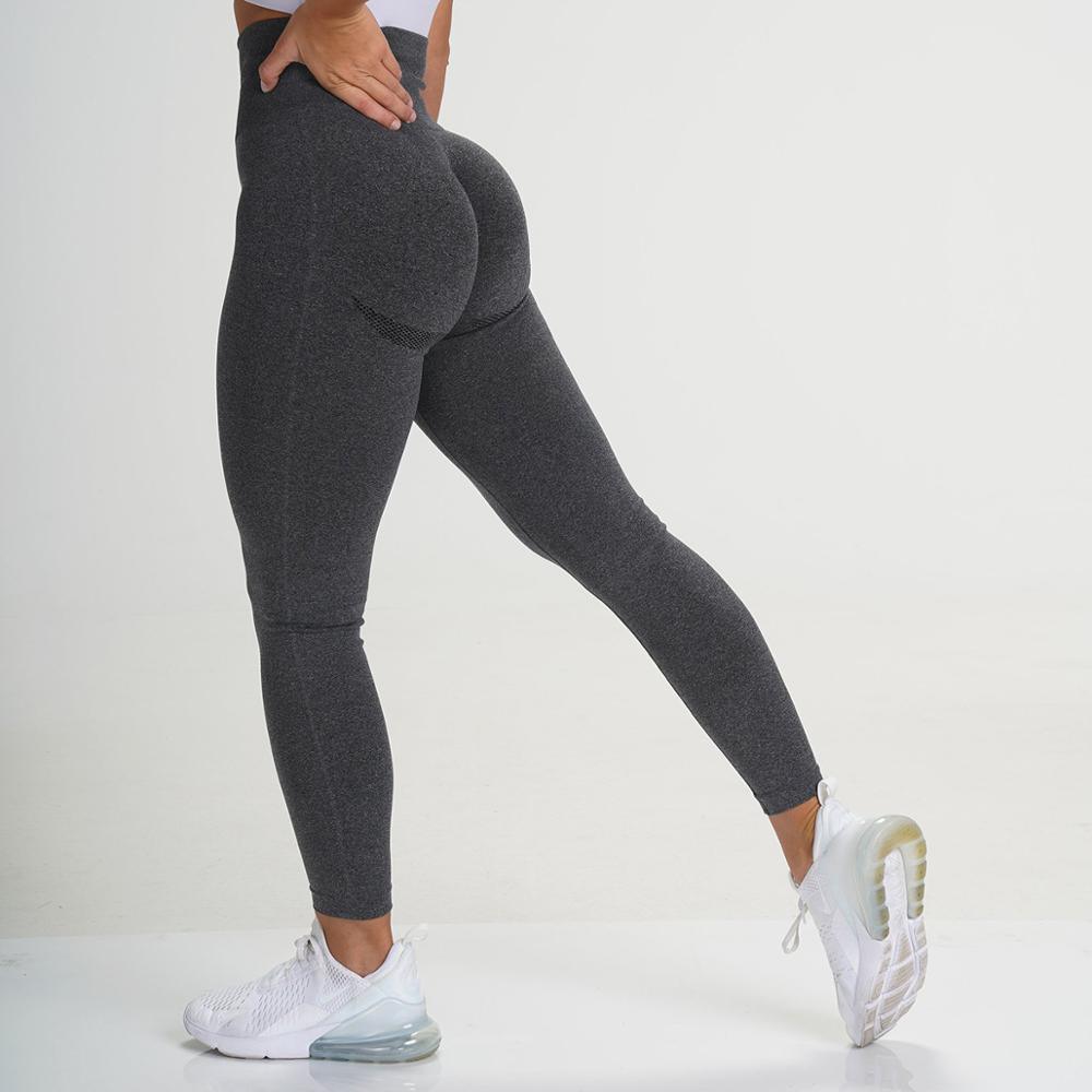 Women Seamless High Waist Lifting Yoga Pants Pure Color Running Workout Fitness Leggings Seamless Leggings Yoga Pants Gym Outfits Workout Clothes Fitness Sport Women Fashion Wear Solid Pink Stretchy Sport Leggings