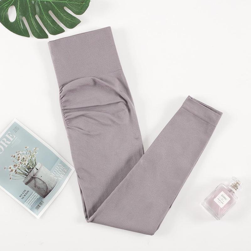 Pantalones de yoga sin costuras para mujer, cintura alta, deportivos, para gimnasio, leggings suaves elásticos para mujer, leggings sin costuras moldeadores de cintura alta con control, leggings push up, leggings ajustados de fitness para mujer