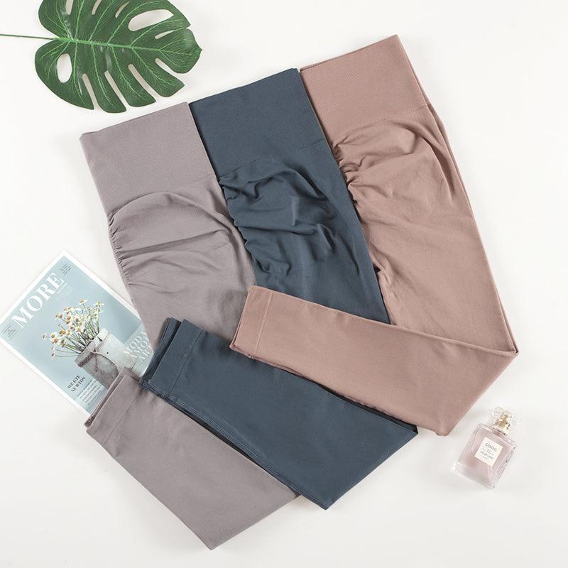 Pantalones de yoga sin costuras para mujer, cintura alta, deportivos, para gimnasio, leggings suaves elásticos para mujer, leggings sin costuras moldeadores de cintura alta con control, leggings push up, leggings ajustados de fitness para mujer
