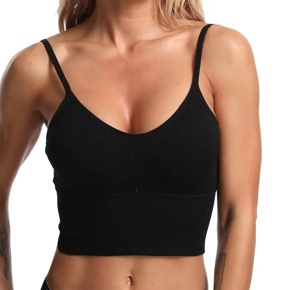 Sujetador deportivo para mujer, sexy, transpirable, top deportivo, sujetador de yoga, top push up, ropa interior deportiva de gimnasio para mujer, sujetador sin costuras para mujer