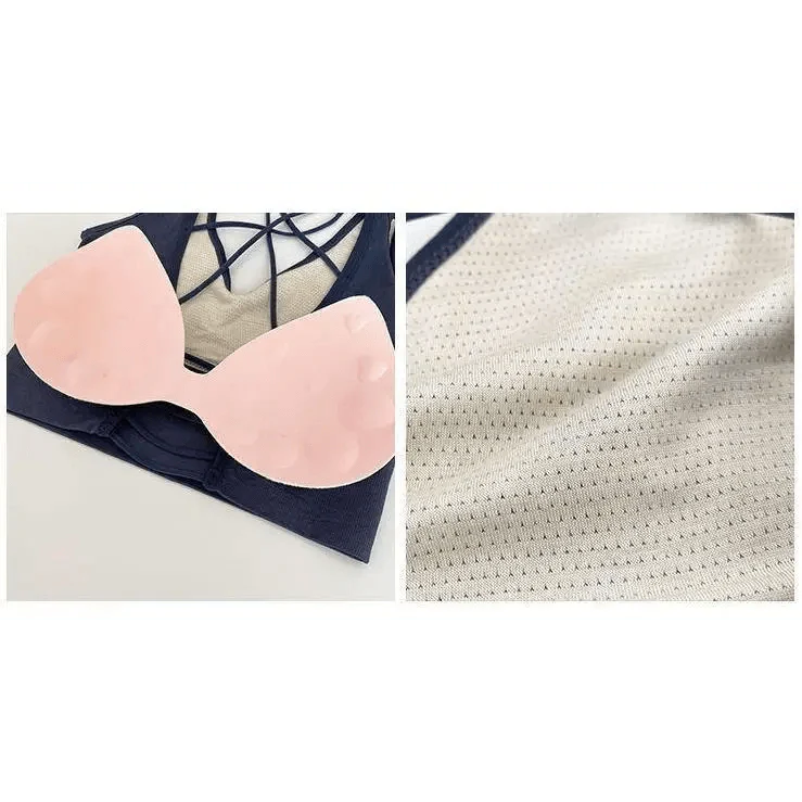 Sujetador deportivo para mujer, sexy, transpirable, top deportivo, sujetador de yoga, top push up, ropa interior deportiva de gimnasio para mujer, sujetador sin costuras para mujer