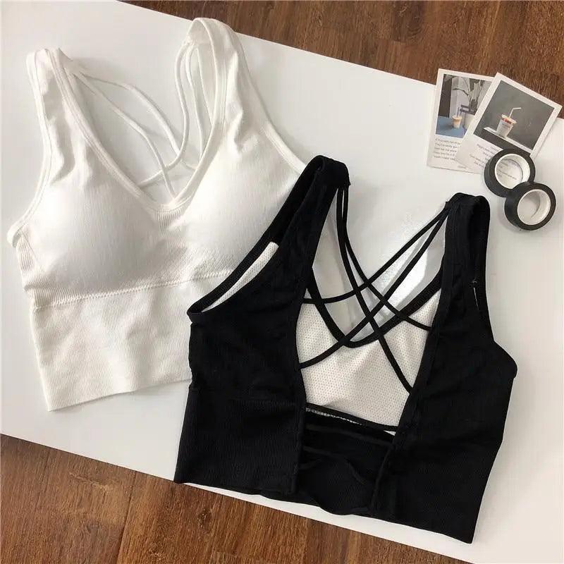 Sujetador deportivo para mujer, sexy, transpirable, top deportivo, sujetador de yoga, top push up, ropa interior deportiva de gimnasio para mujer, sujetador sin costuras para mujer