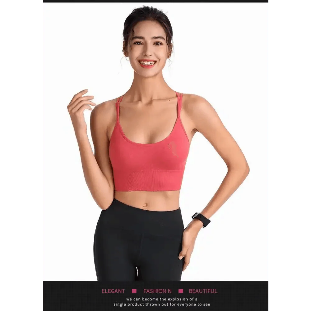Sujetador deportivo para mujer, sexy, transpirable, top deportivo, sujetador de yoga, top push up, ropa interior deportiva de gimnasio para mujer, sujetador sin costuras para mujer