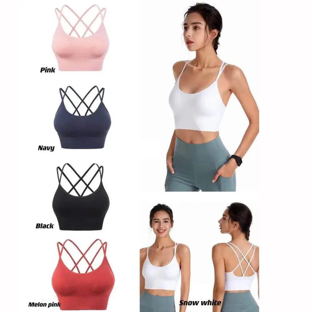 Sujetador deportivo para mujer, sexy, transpirable, top deportivo, sujetador de yoga, top push up, ropa interior deportiva de gimnasio para mujer, sujetador sin costuras para mujer