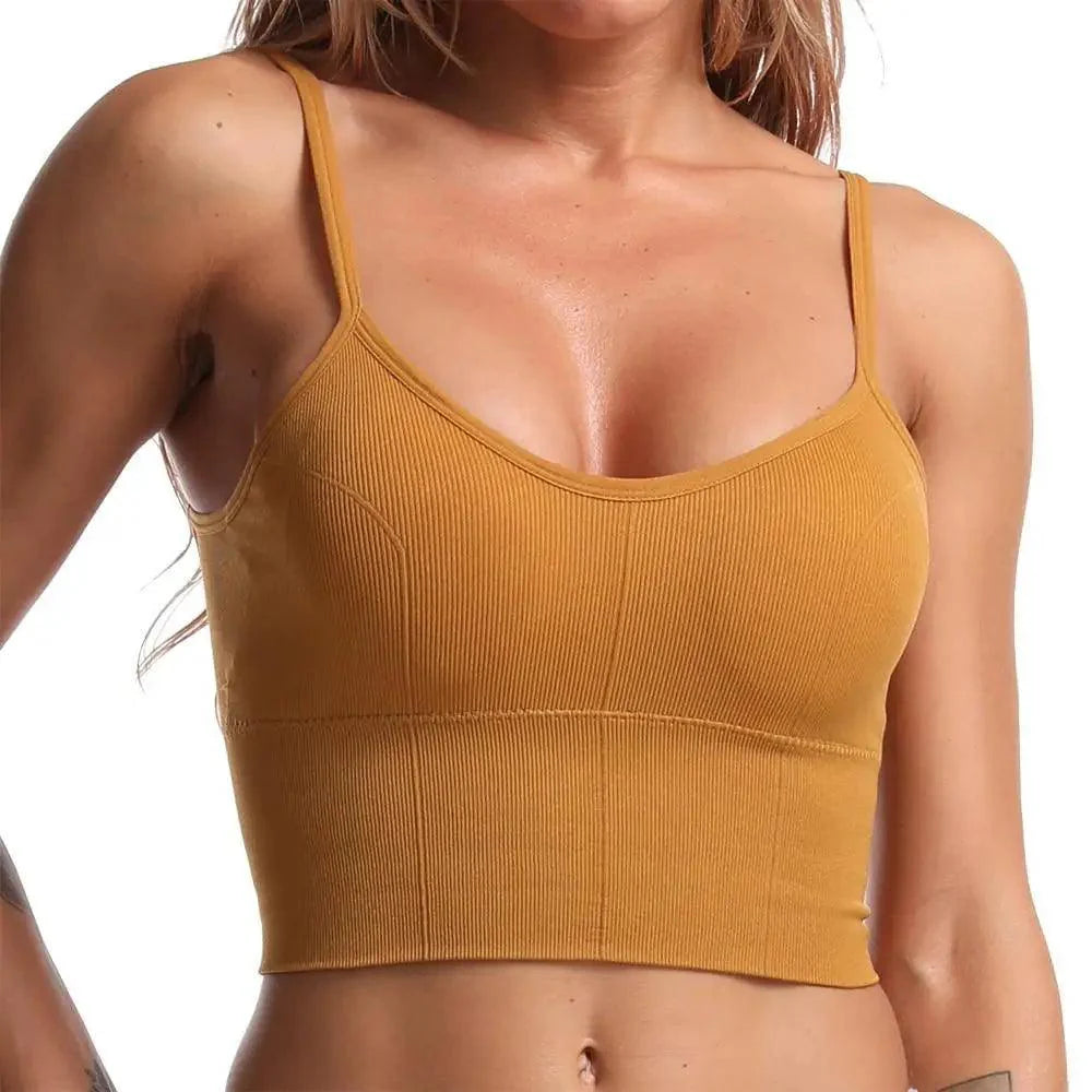 Sujetador deportivo para mujer, sexy, transpirable, top deportivo, sujetador de yoga, top push up, ropa interior deportiva de gimnasio para mujer, sujetador sin costuras para mujer