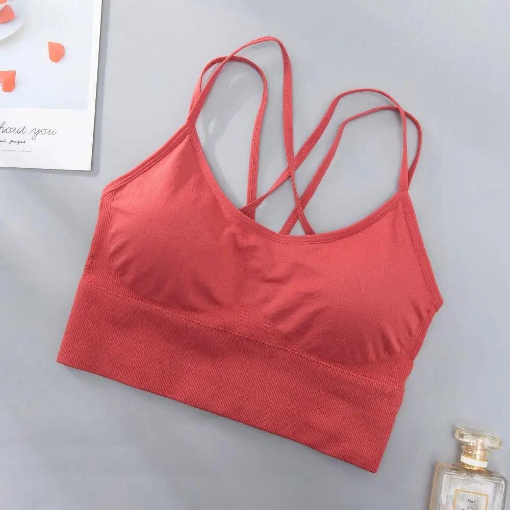 Sujetador deportivo para mujer, sexy, transpirable, top deportivo, sujetador de yoga, top push up, ropa interior deportiva de gimnasio para mujer, sujetador sin costuras para mujer