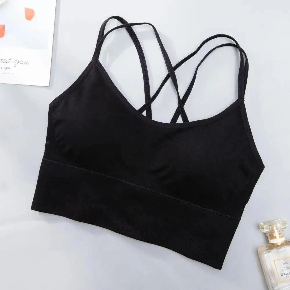 Sujetador deportivo para mujer, sexy, transpirable, top deportivo, sujetador de yoga, top push up, ropa interior deportiva de gimnasio para mujer, sujetador sin costuras para mujer