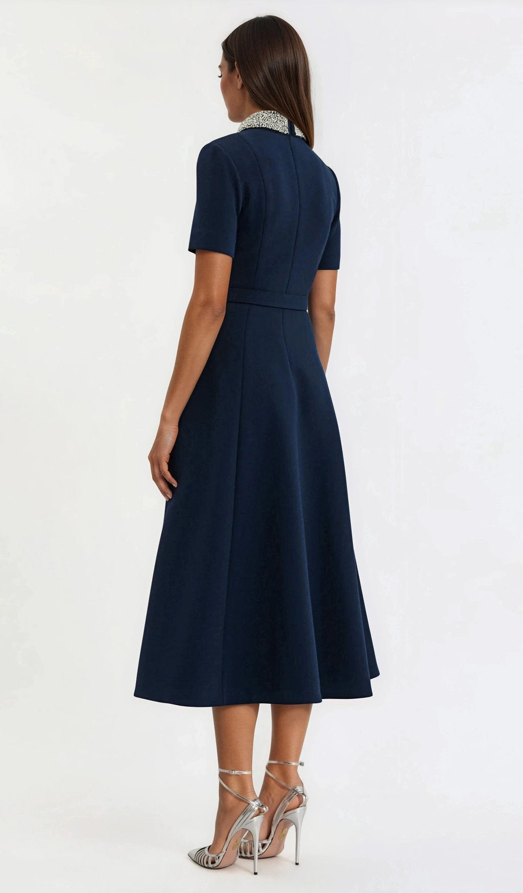 Xena S/S Midi – Navy Blue