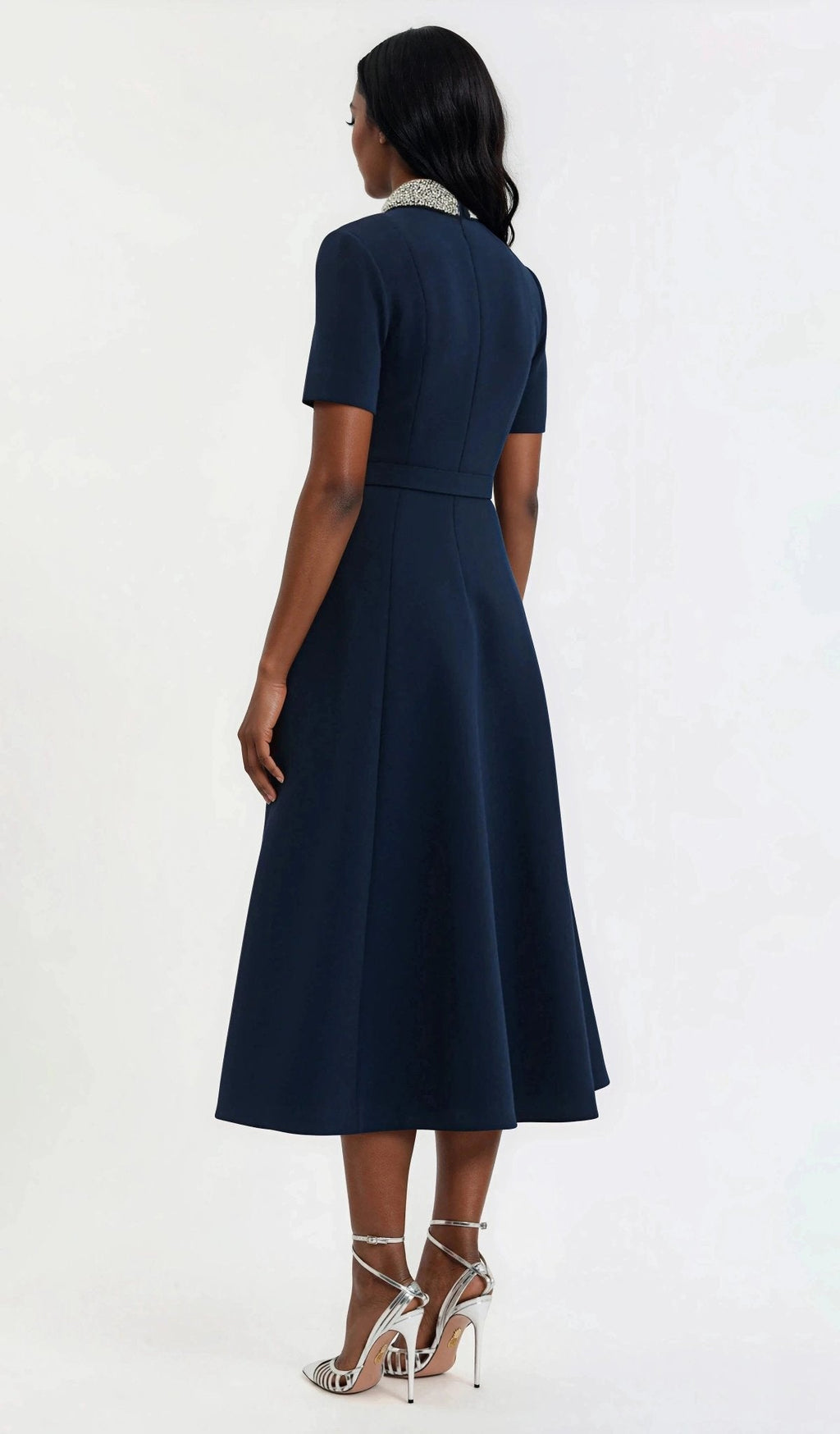 Xena S/S Midi – Navy Blue