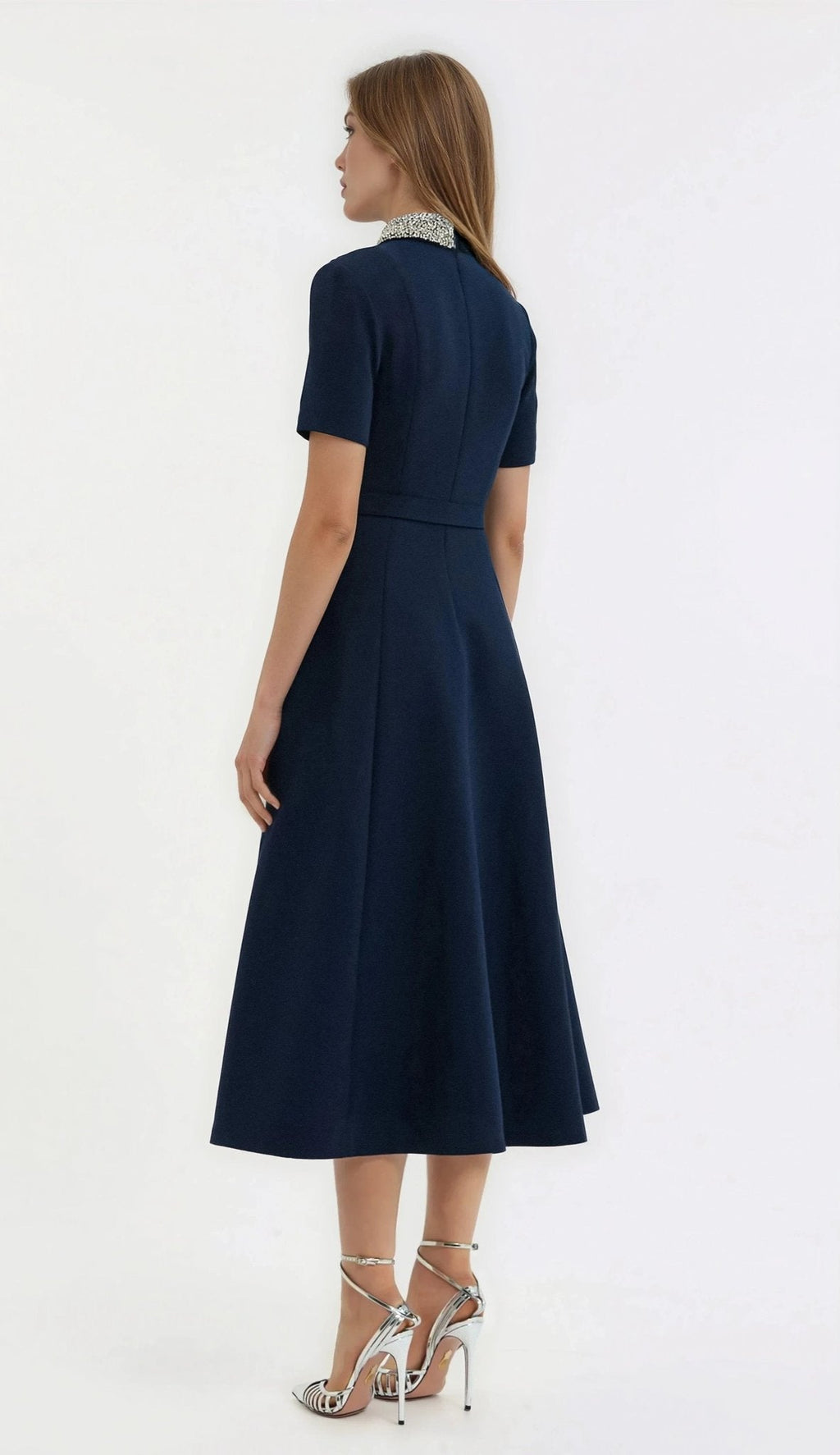Xena S/S Midi – Navy Blue
