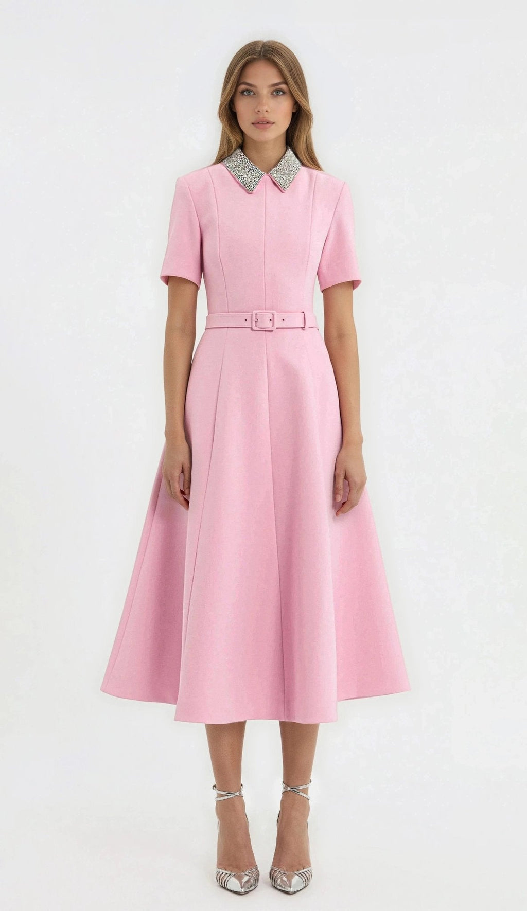 Xena S/S Midi – Pink