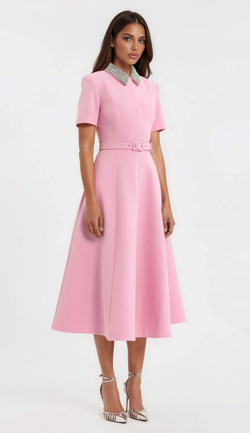Xena S/S Midi – Pink