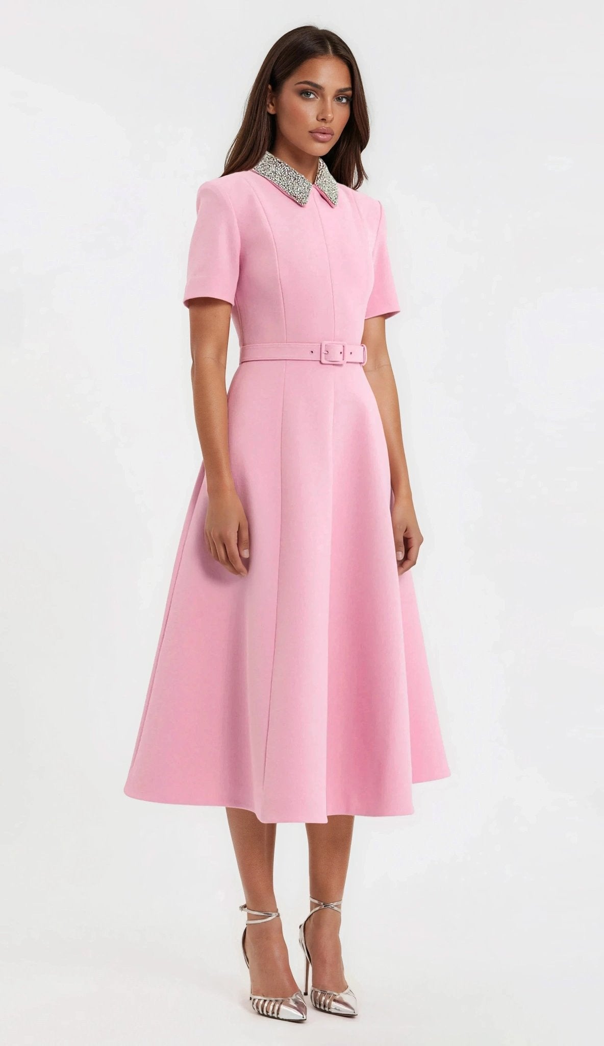 Xena S/S Midi – Pink