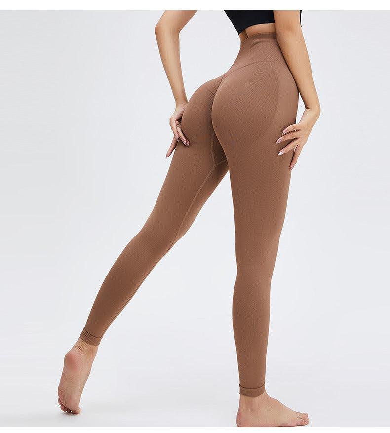 Mallas de yoga de cintura alta, sin costuras, push up, para mujer, pantalones de entrenamiento, súper elásticos, para gimnasio, mallas deportivas ajustadas, pantalones ligeros para correr